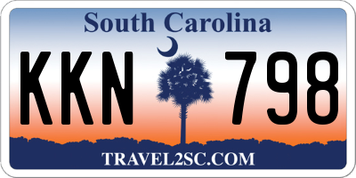 SC license plate KKN798