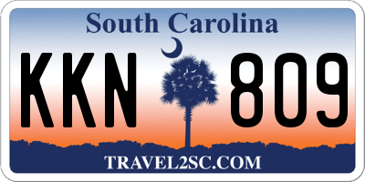 SC license plate KKN809
