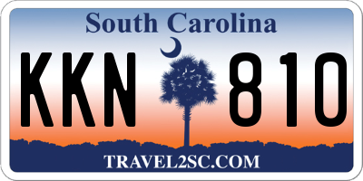 SC license plate KKN810