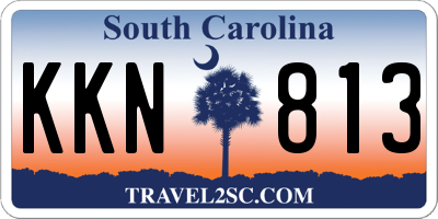 SC license plate KKN813