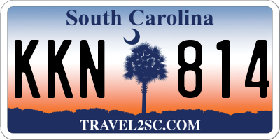 SC license plate KKN814