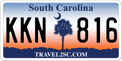 SC license plate KKN816