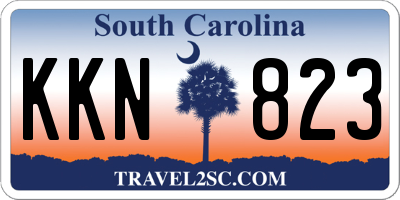 SC license plate KKN823