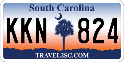 SC license plate KKN824