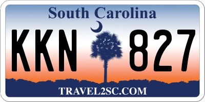 SC license plate KKN827