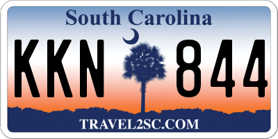 SC license plate KKN844