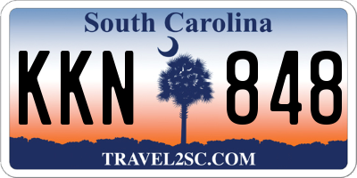 SC license plate KKN848