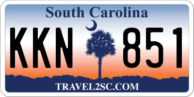 SC license plate KKN851