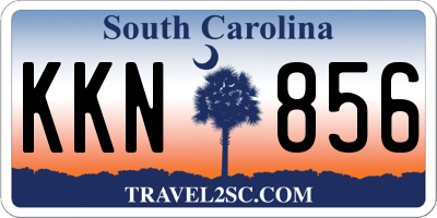 SC license plate KKN856