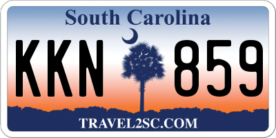 SC license plate KKN859