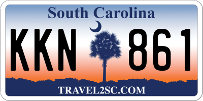 SC license plate KKN861