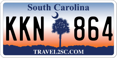 SC license plate KKN864