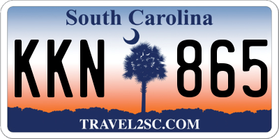 SC license plate KKN865