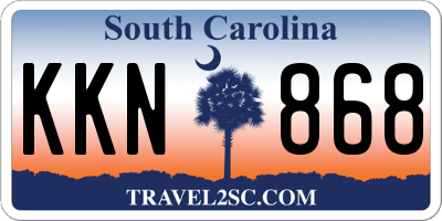 SC license plate KKN868