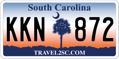 SC license plate KKN872