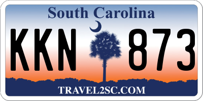 SC license plate KKN873