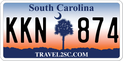 SC license plate KKN874