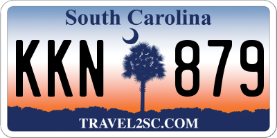 SC license plate KKN879