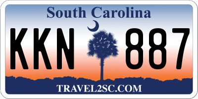 SC license plate KKN887