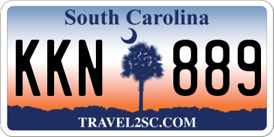 SC license plate KKN889