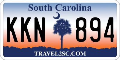 SC license plate KKN894
