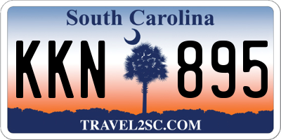 SC license plate KKN895