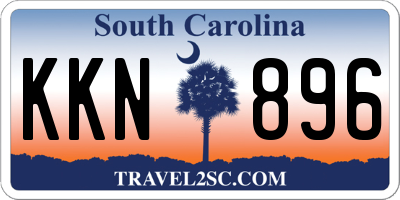 SC license plate KKN896
