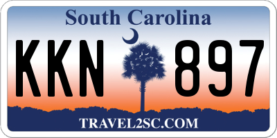SC license plate KKN897