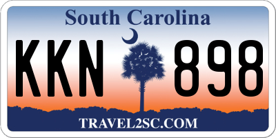 SC license plate KKN898