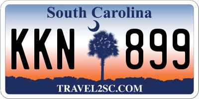 SC license plate KKN899