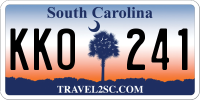 SC license plate KKO241