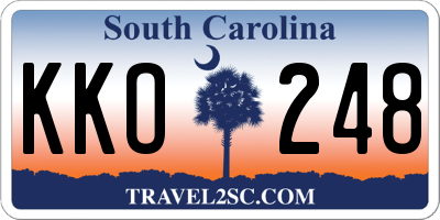SC license plate KKO248