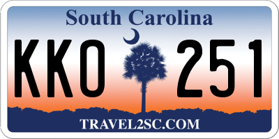 SC license plate KKO251
