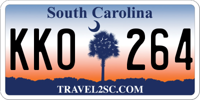 SC license plate KKO264