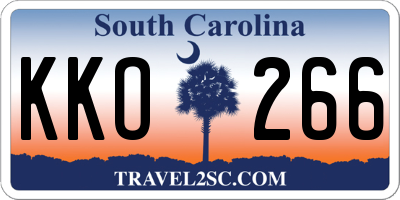 SC license plate KKO266