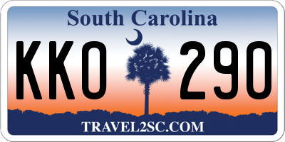 SC license plate KKO290