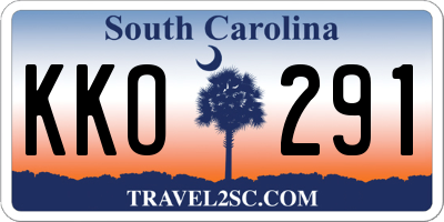 SC license plate KKO291
