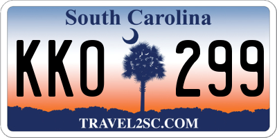 SC license plate KKO299