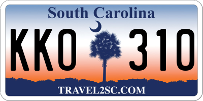 SC license plate KKO310