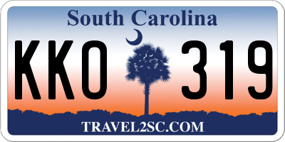 SC license plate KKO319