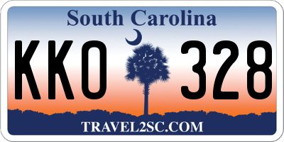 SC license plate KKO328