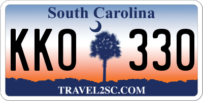 SC license plate KKO330