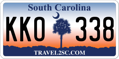 SC license plate KKO338