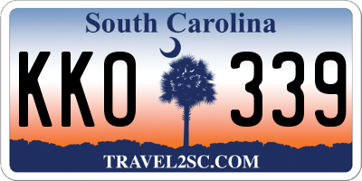 SC license plate KKO339