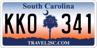 SC license plate KKO341