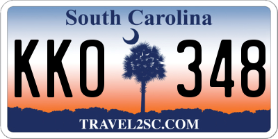 SC license plate KKO348