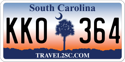 SC license plate KKO364