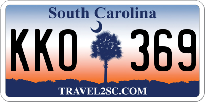 SC license plate KKO369