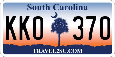 SC license plate KKO370