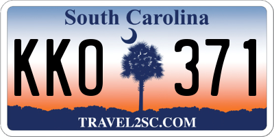 SC license plate KKO371